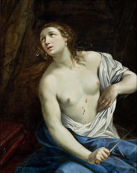 Workshop of Anton von Maron The Suicide of Lucretia oil painting image